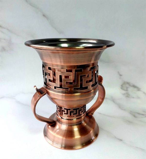 Classic flask without lid with 2 handles ALWAN BRONZE
